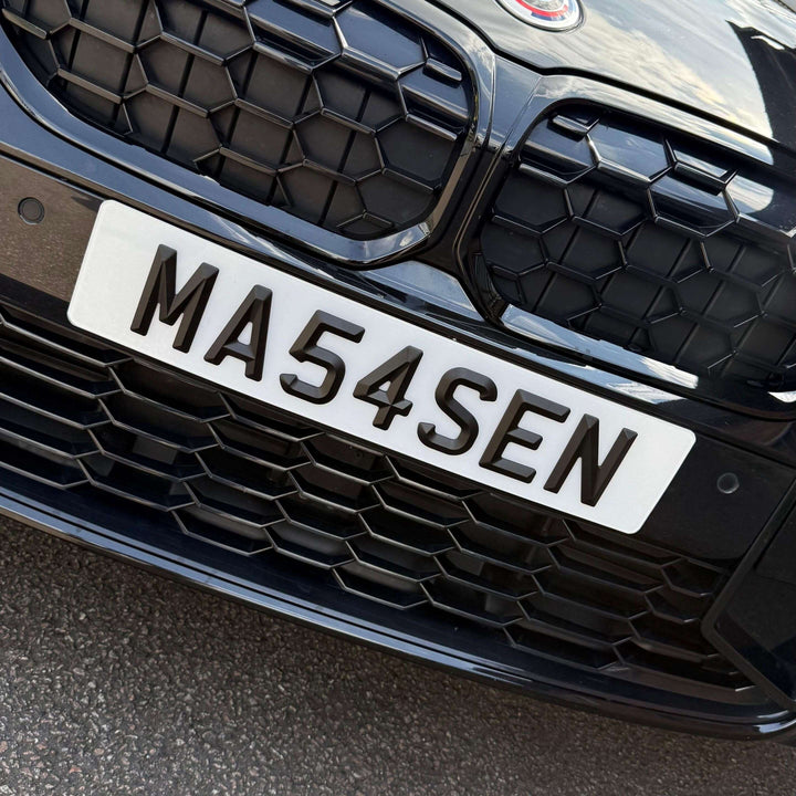 BEVEL MATT 4D NUMBER PLATES