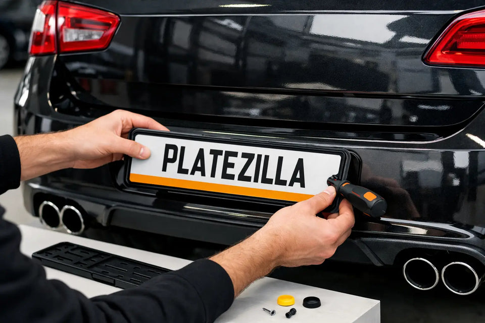 How to Fit Number Plate Holders on Your Car