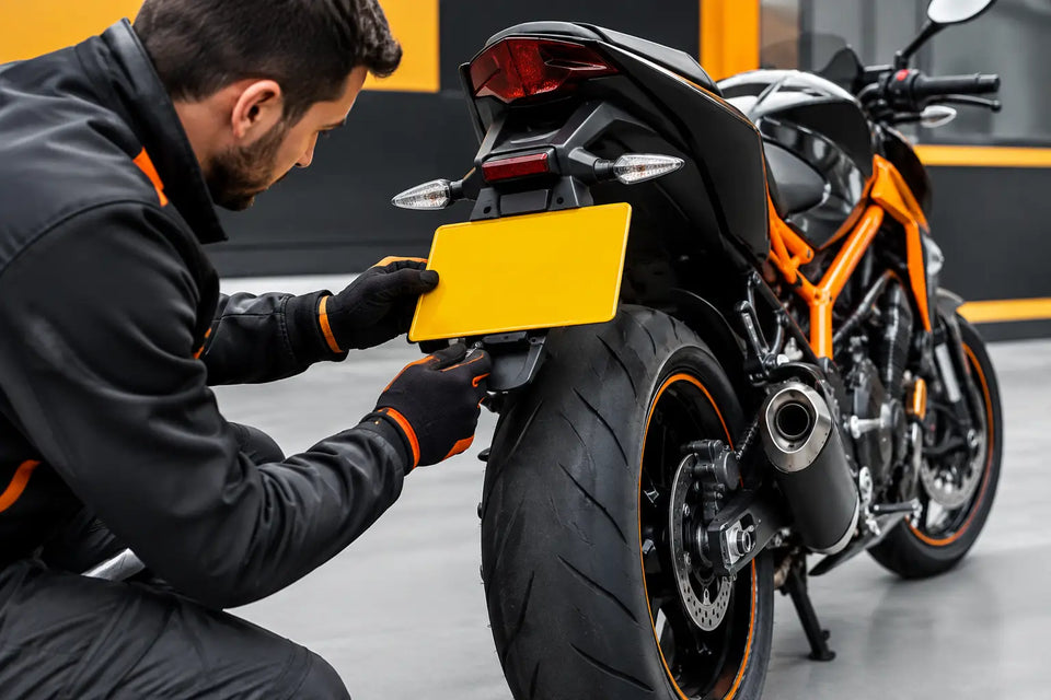 Motorcycle Plate Fitting for a Clean, Secure Finish