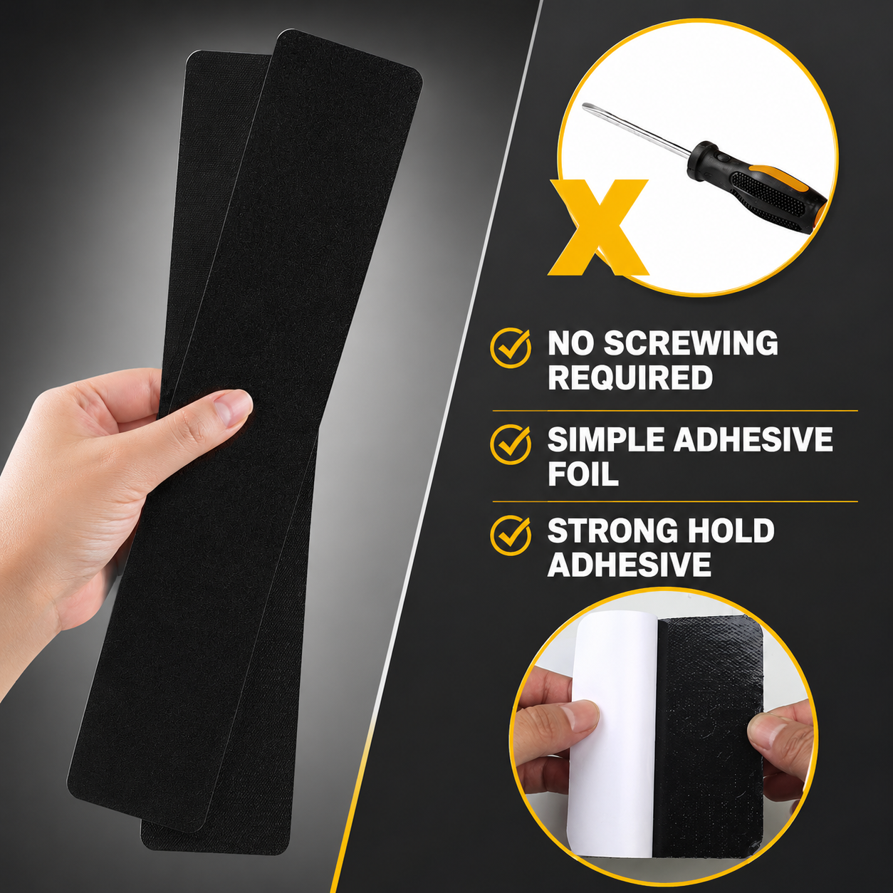 NUMBER PLATE VELCRO REMOVAL KIT