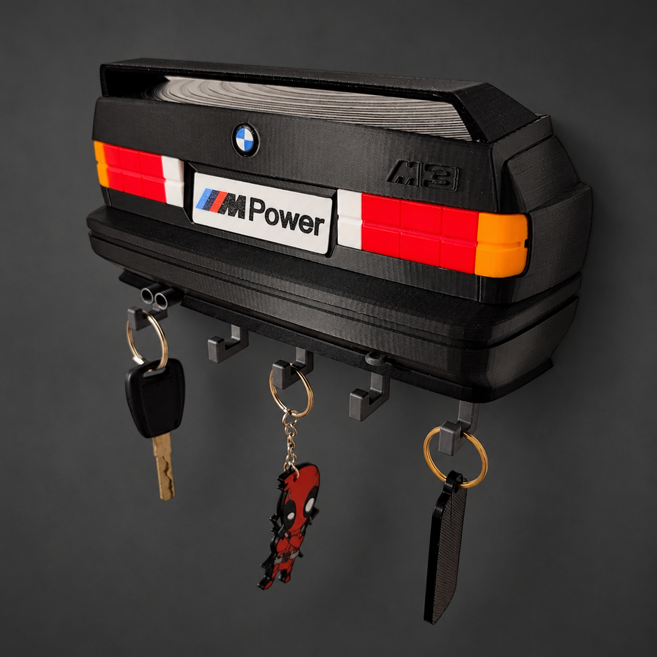 3D PRINTED CAR ENTHUSIAST WALL KEY HOLDERS