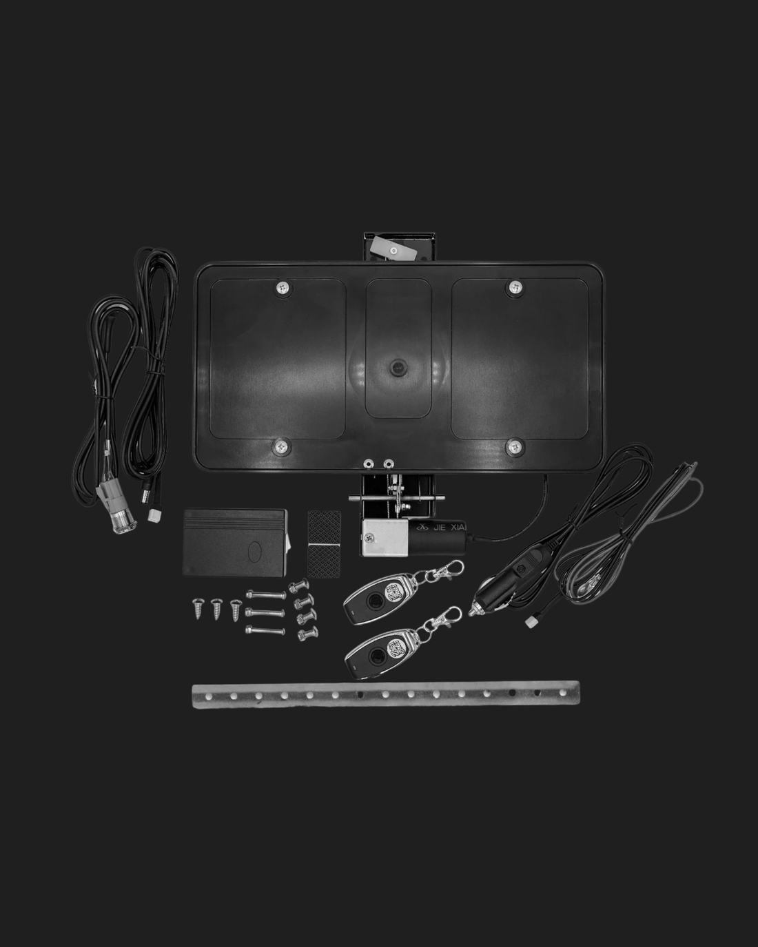 Retractable License Plate Remote Control