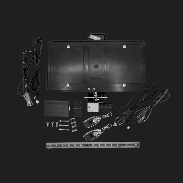 Retractable License Plate Remote Control