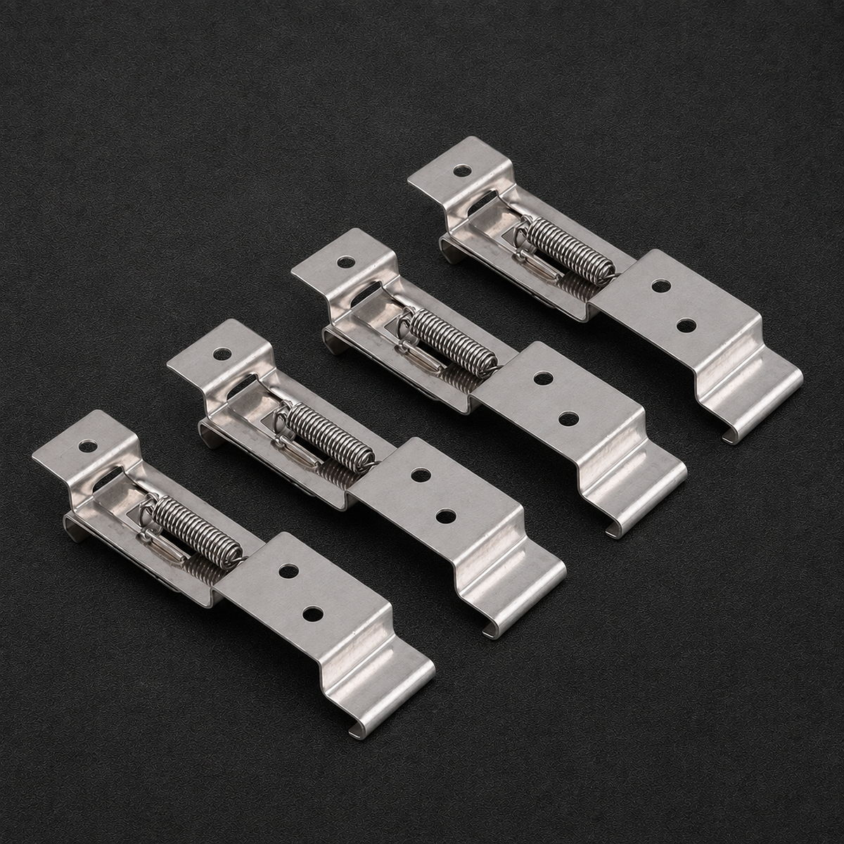 Stainless Steel Spring-Loaded Number Plate Clips