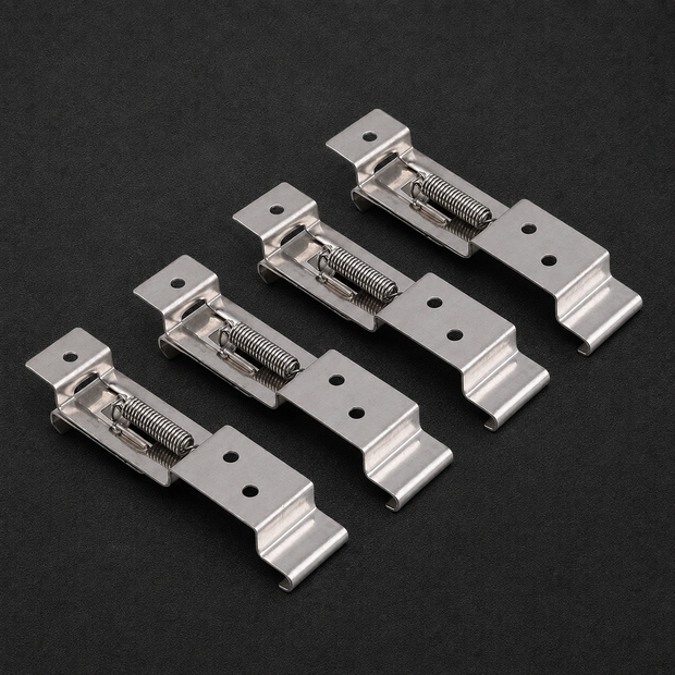 Stainless Steel Spring-Loaded Number Plate Clips