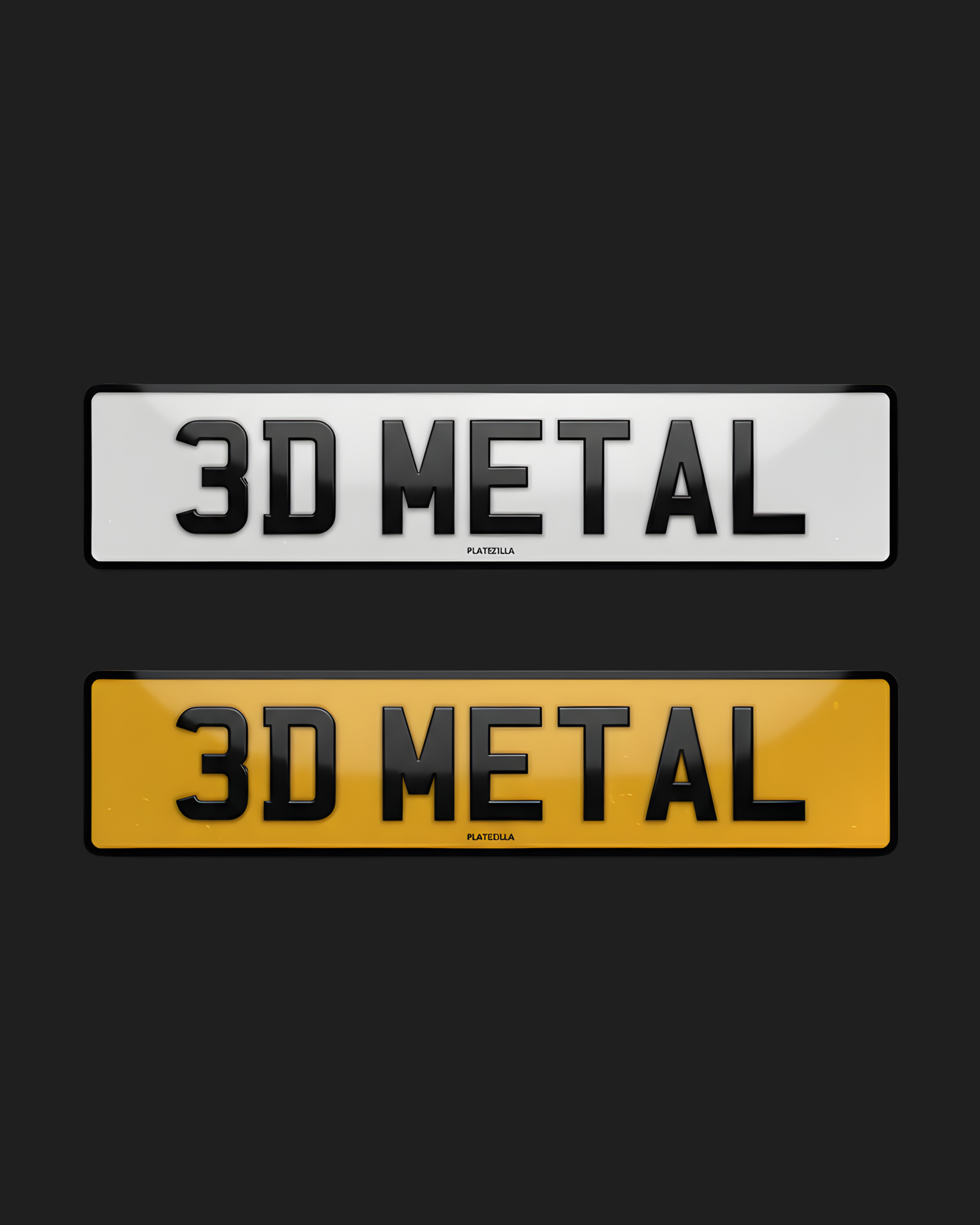 3D Metal Pressed Plates