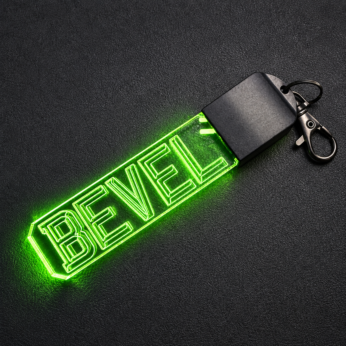 Personalised LED Number Plate Keyring
