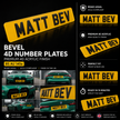 4D MATT BEVEL PLATES
