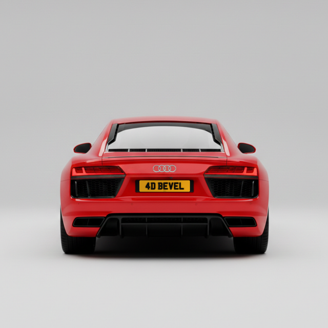 BEVEL GLOSS 4D NUMBER PLATES