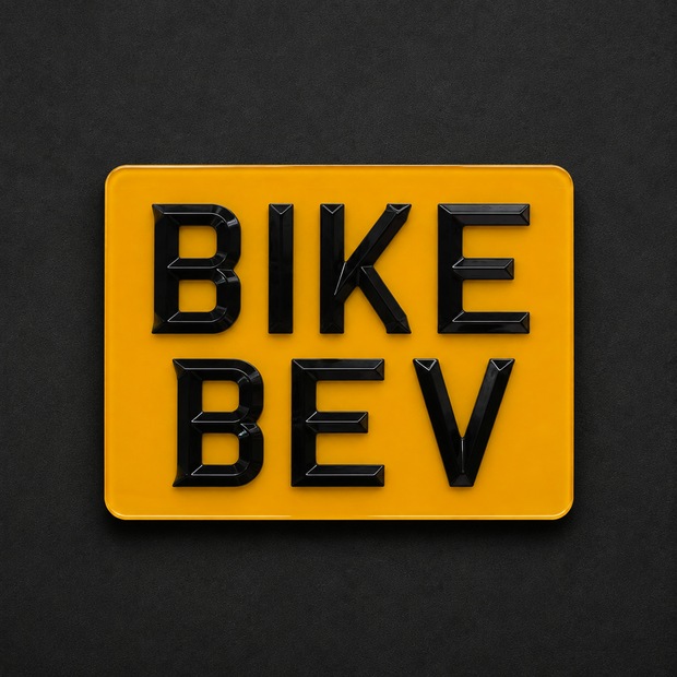 4D GLOSS BEVEL BIKE PLATE