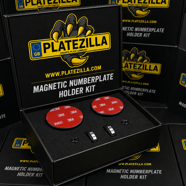MAGNETIC REMOVABLE NUMBER PLATE KIT