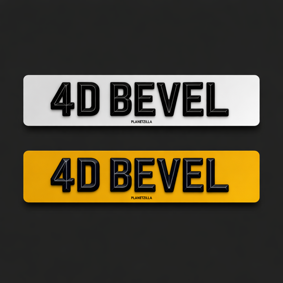 4D MATT BEVEL PLATES