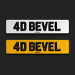4D MATT BEVEL PLATES