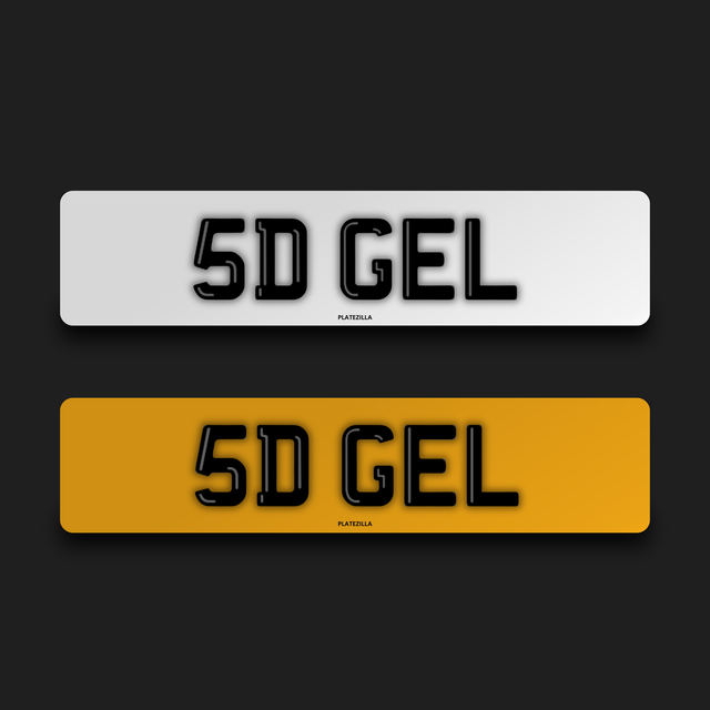 5D Gel Number Plates
