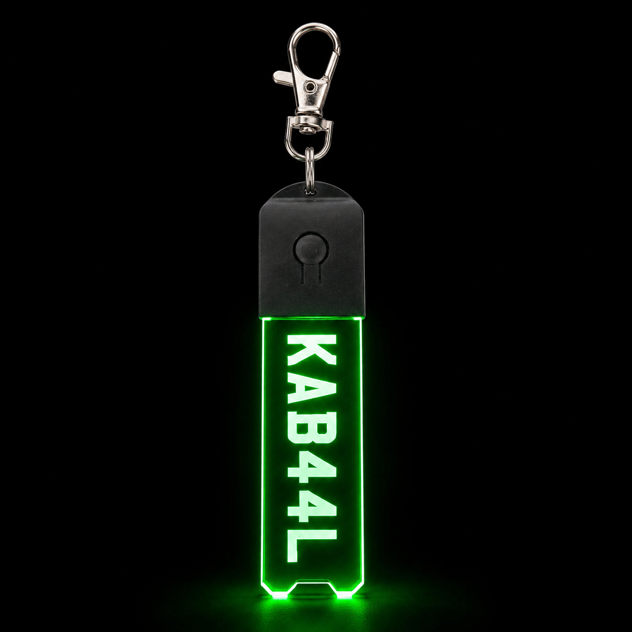 Personalised LED Number Plate Keyring