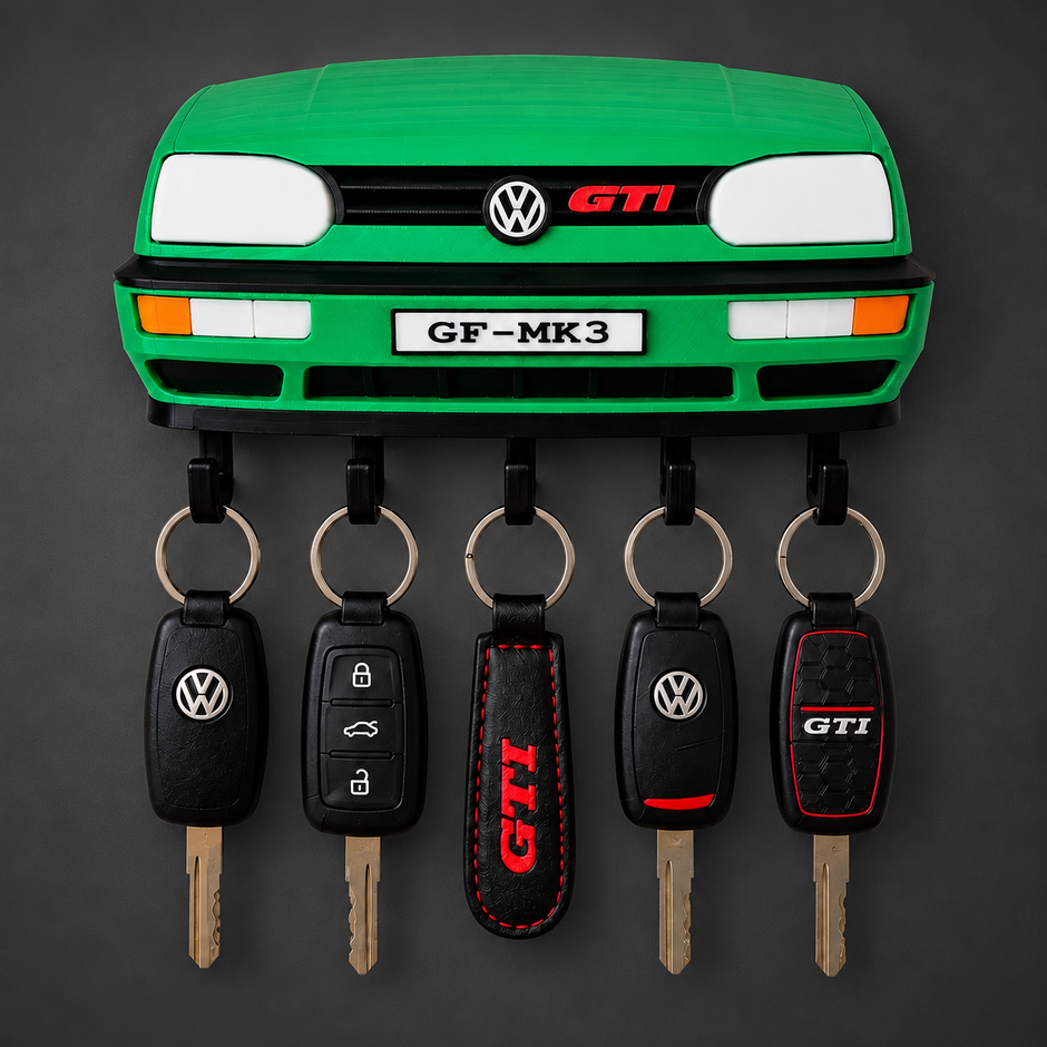 3D PRINTED CAR ENTHUSIAST WALL KEY HOLDERS