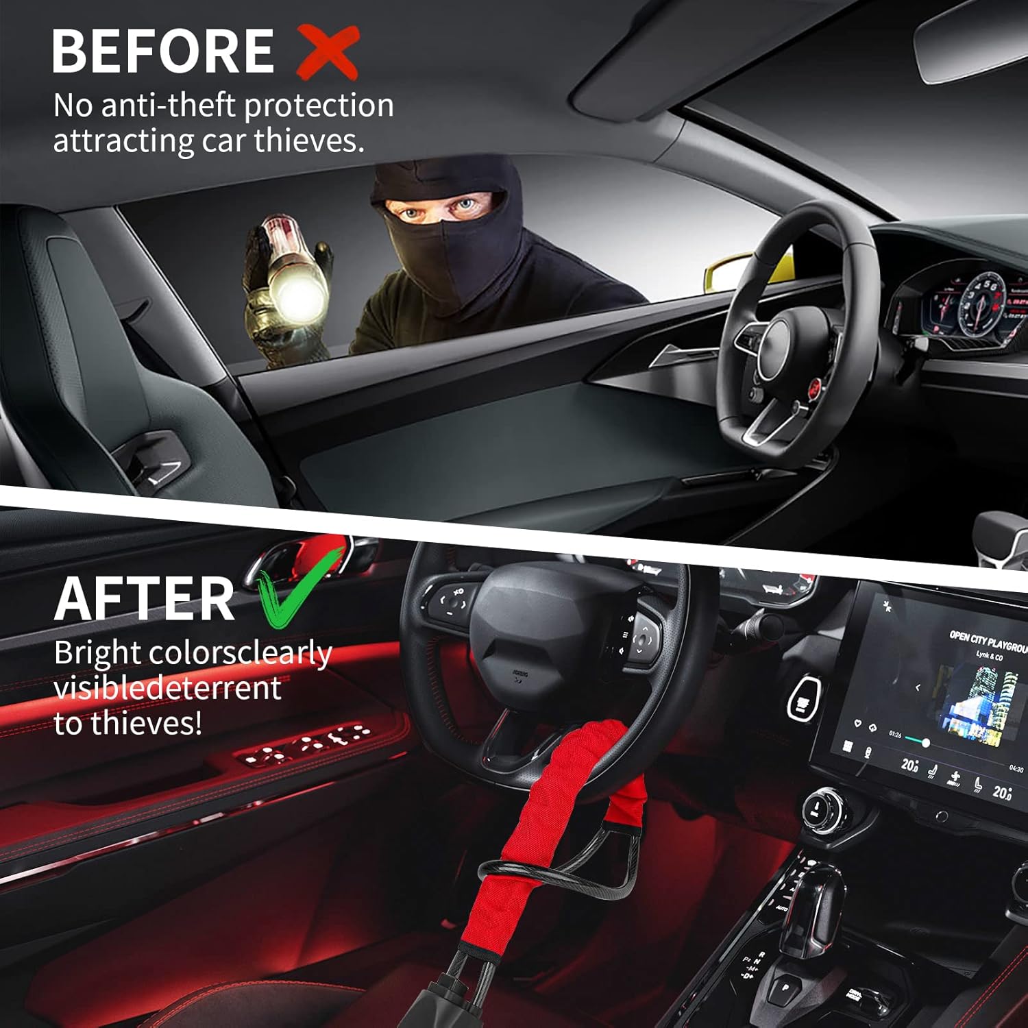 Universal Steering Wheel Lock