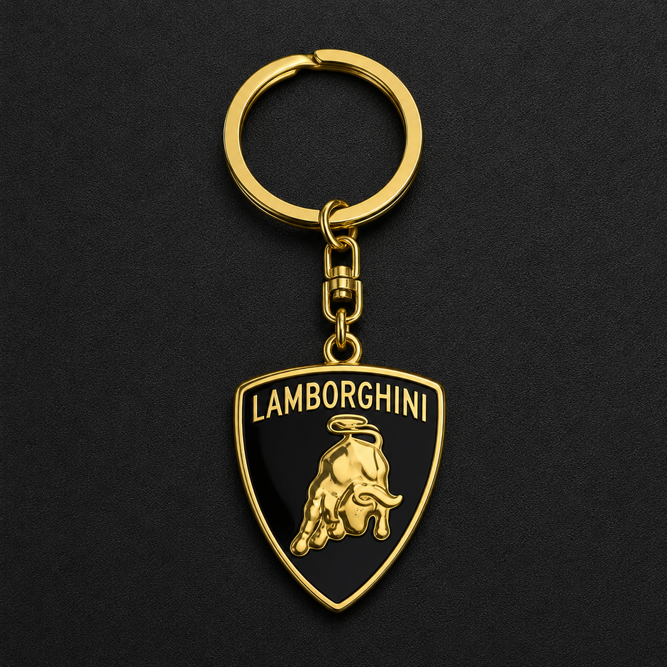 Lamborghini Shield Enamel Keyring