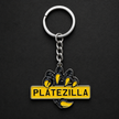 PLATEZILLA METAL KEYRING