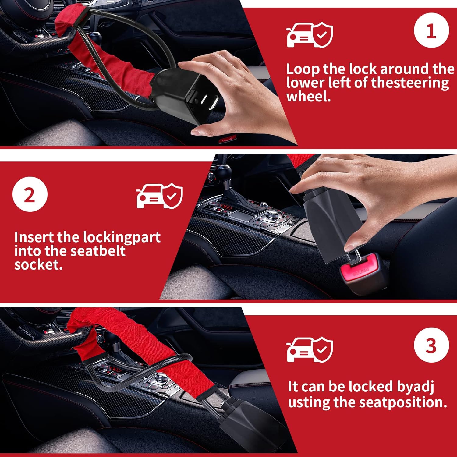 Universal Steering Wheel Lock