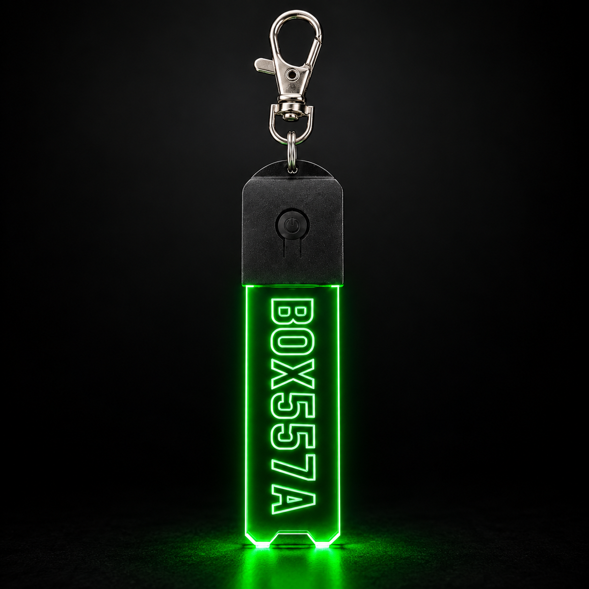 Personalised LED Number Plate Keyring