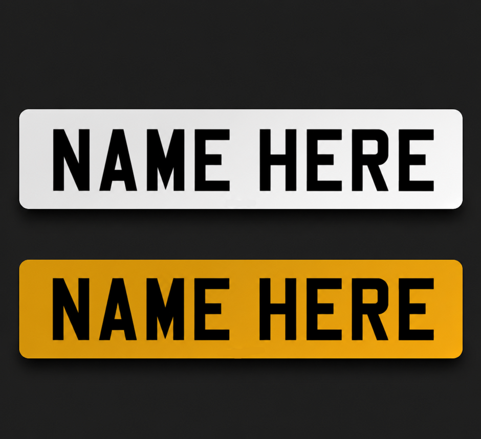 STANDARD PRINT NOVELTY PLATES