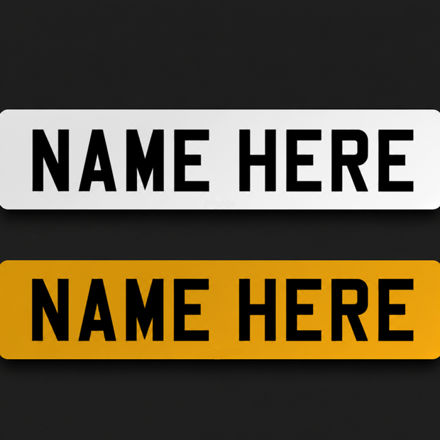 STANDARD PRINT NOVELTY PLATES