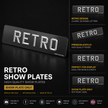 4D RETRO MATT BEVEL PLATES RETRO