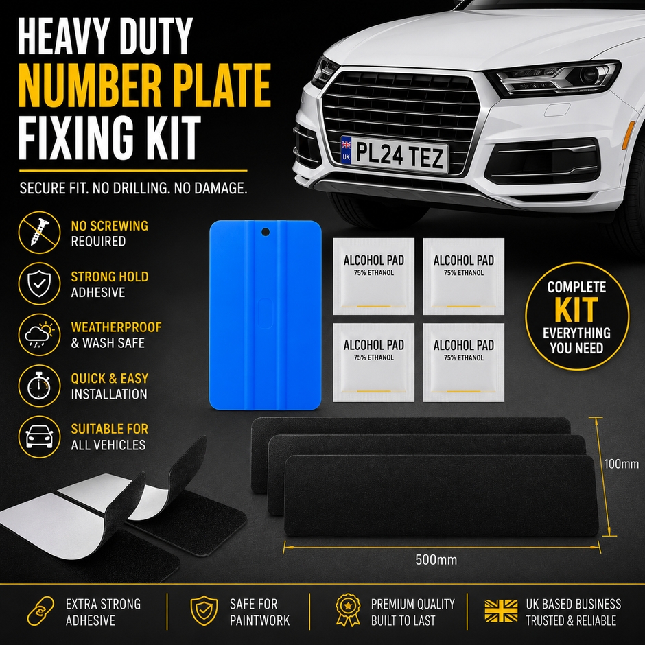 NUMBER PLATE VELCRO REMOVAL KIT
