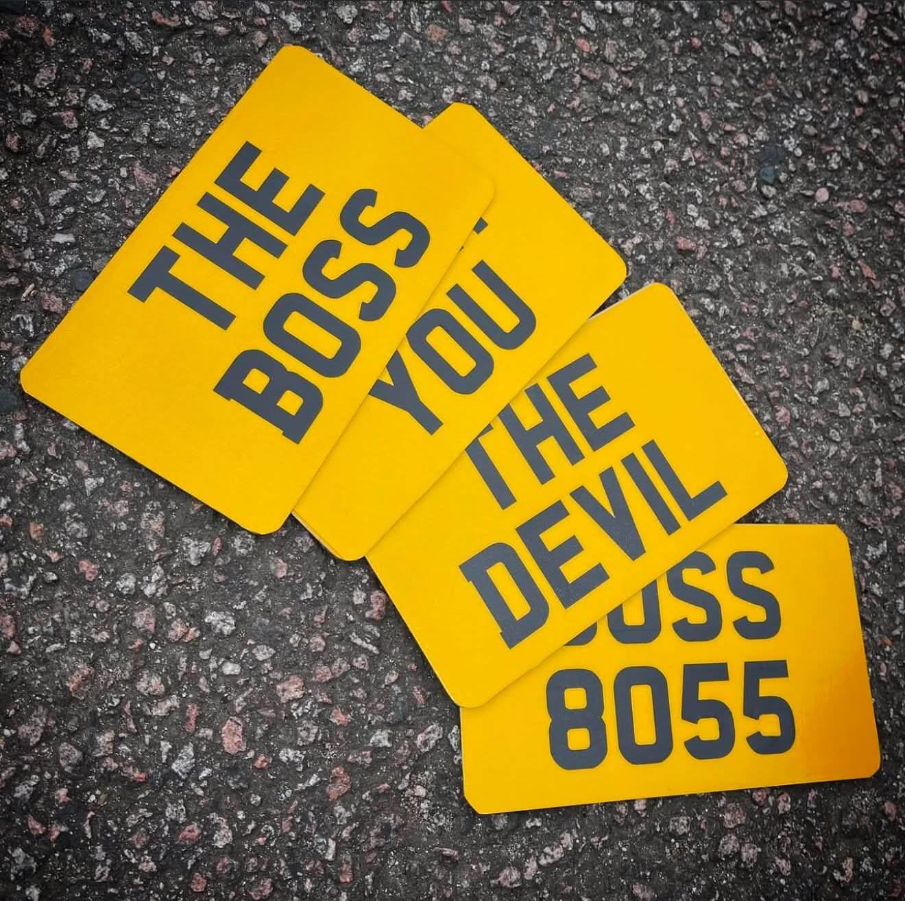 BIKE PLATES AND JAPANESE SQUARE PLATES