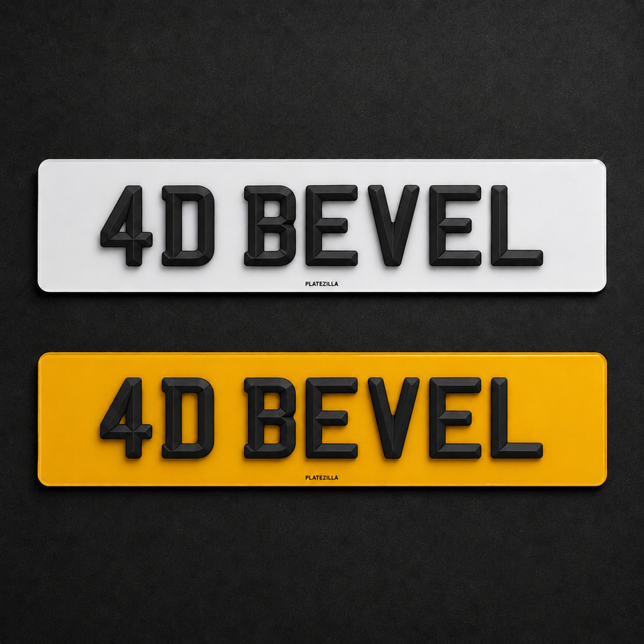 4D MATT BEVEL PLATES