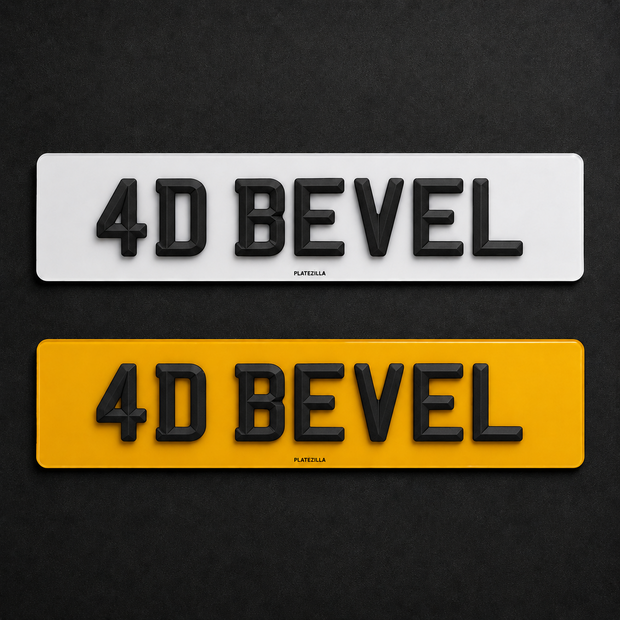 4D MATT BEVEL PLATES