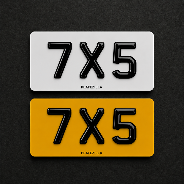 7X5 BIKE PLATES