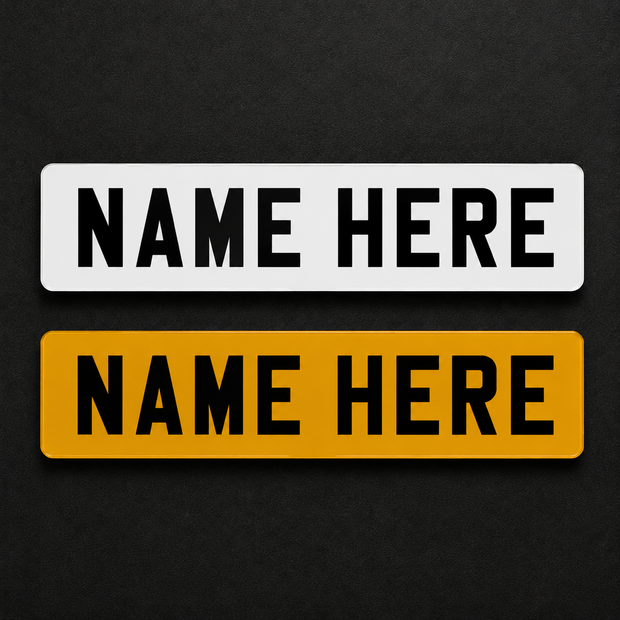 STANDARD PRINT NOVELTY/SIGNS PLATES