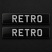 4D RETRO MATT BEVEL PLATES RETRO