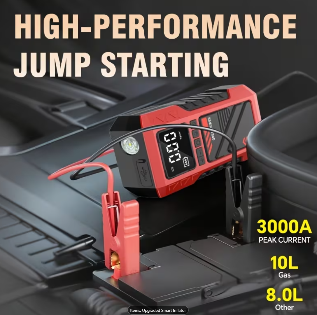 10 in 1 Car Battery Starter Kit