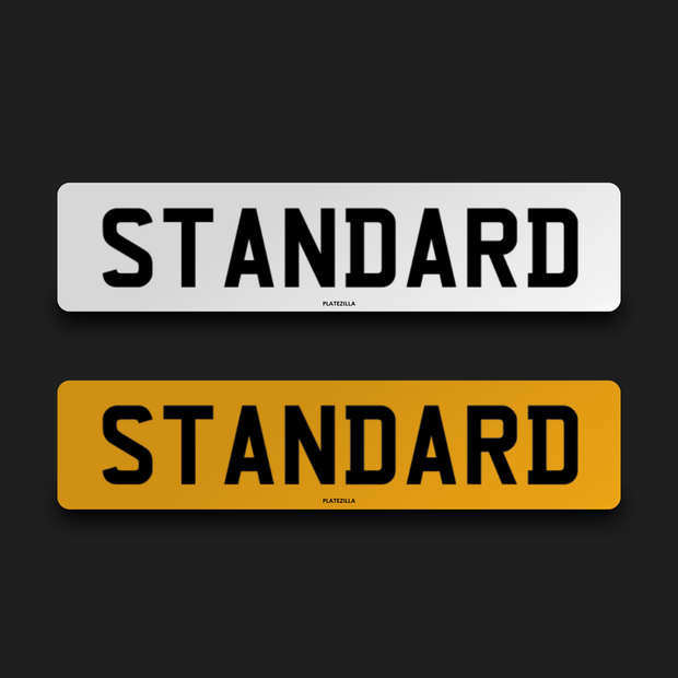 Standard UK Plates