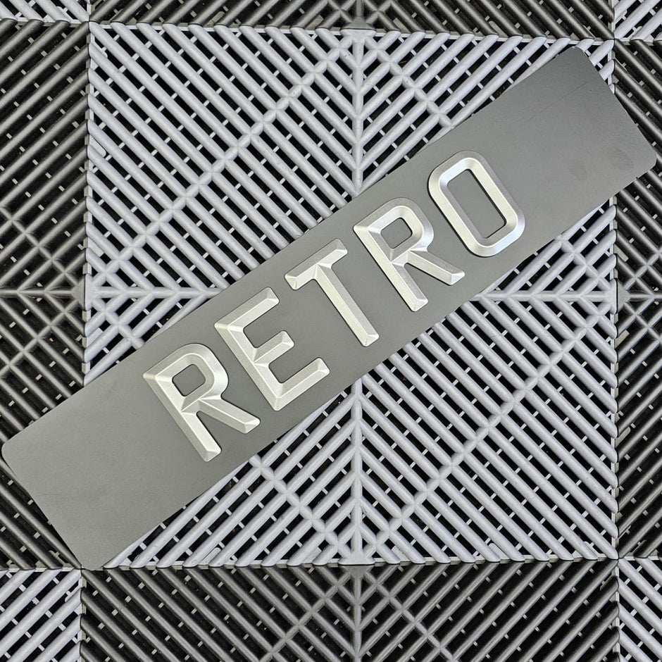 4D RETRO MATT BEVEL PLATES RETRO