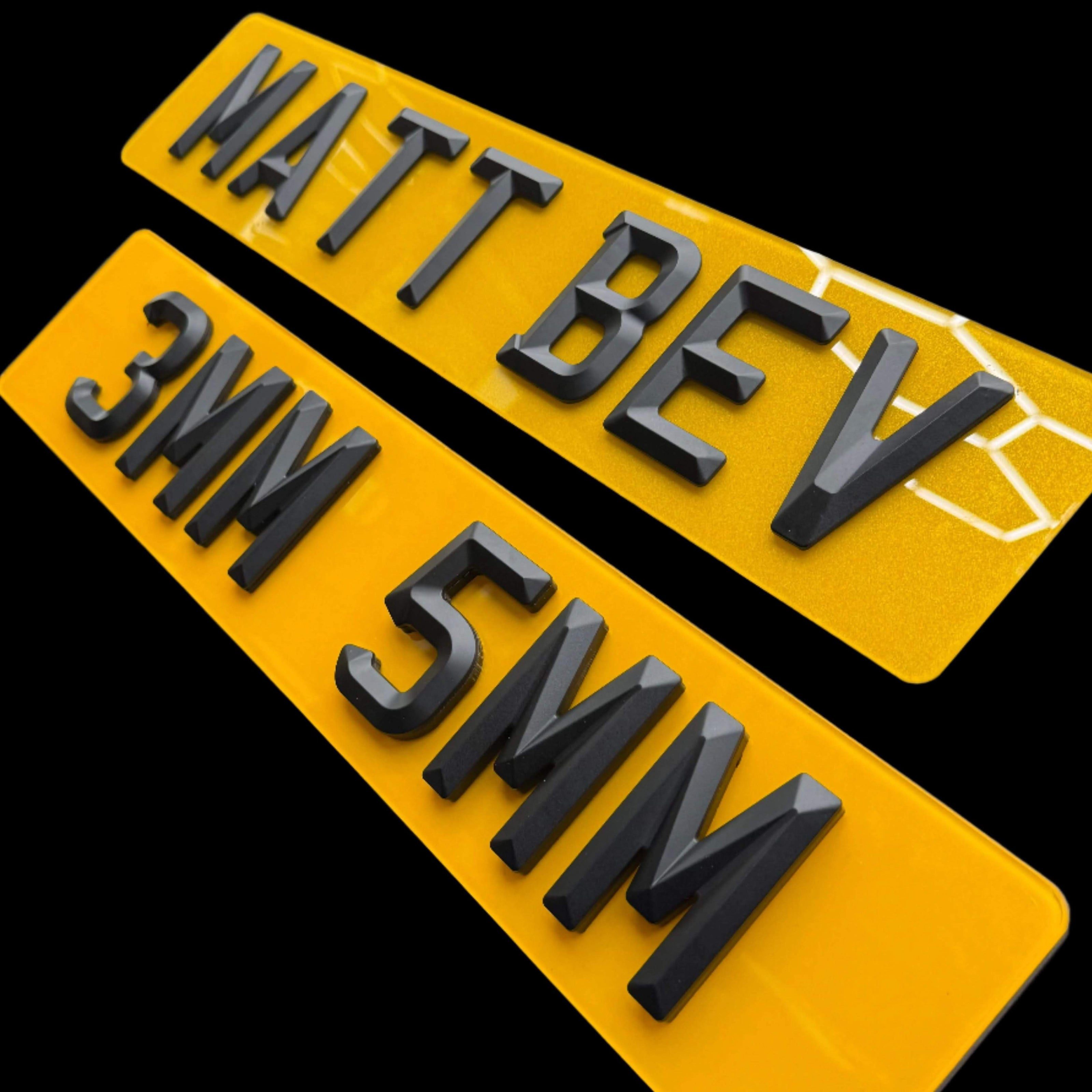 4D MATT BEVEL PLATES