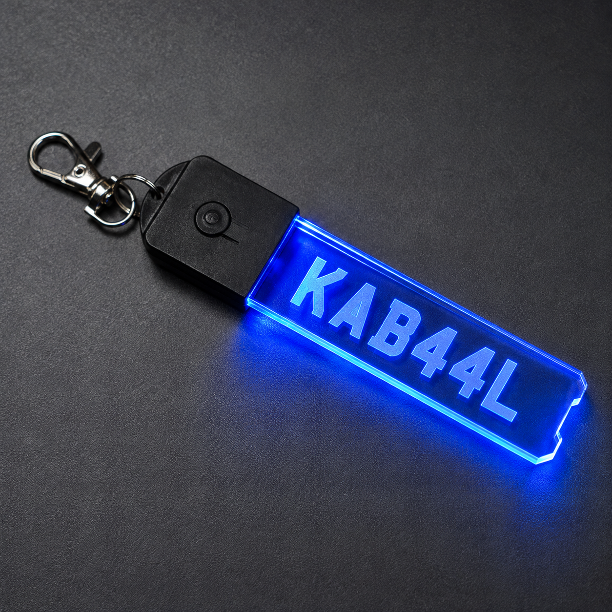 Personalised LED Number Plate Keyring
