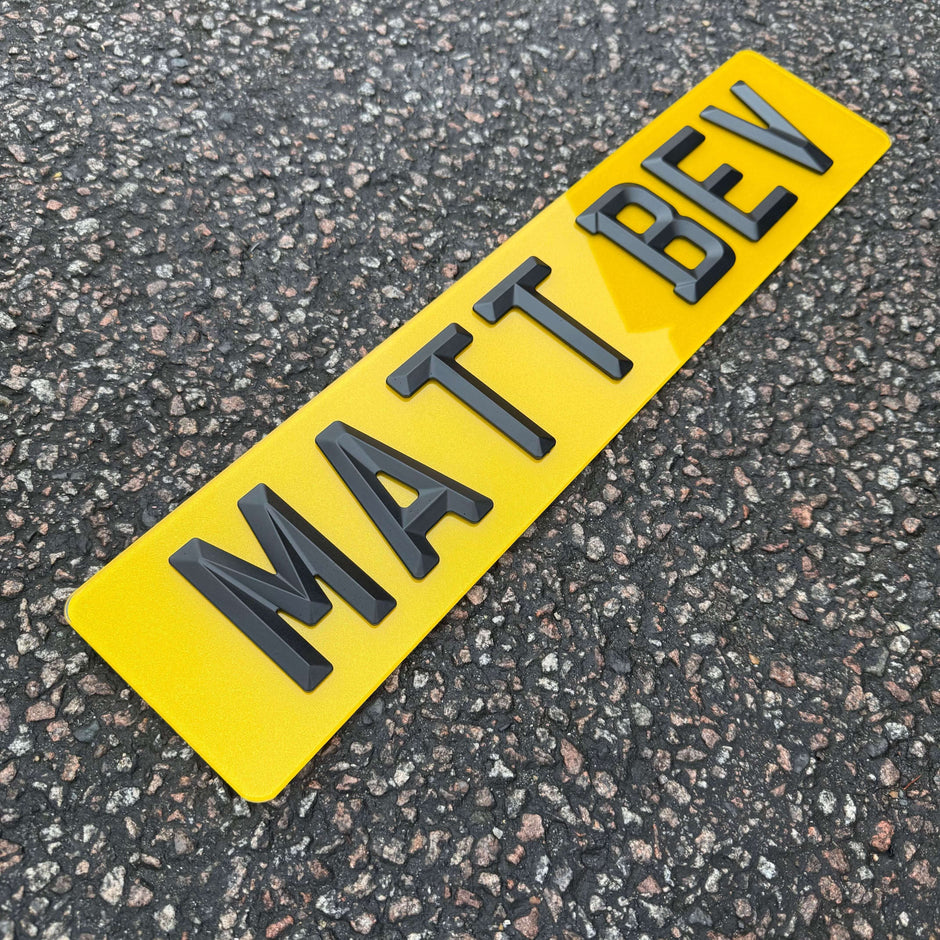 4D MATT BEVEL PLATES