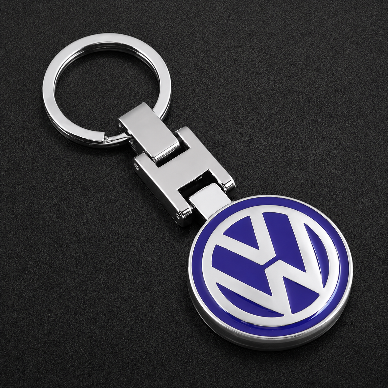 Volkswagen VW Chrome Enamel Keyring