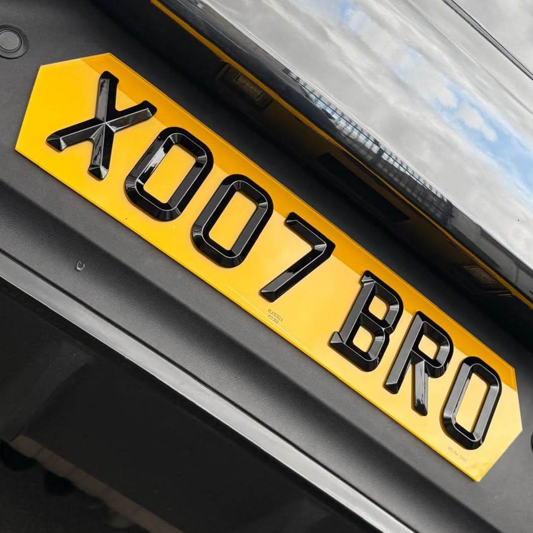 BEVEL GLOSS 4D NUMBER PLATES