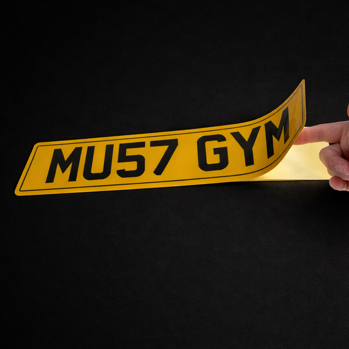 Stick On Number Plates