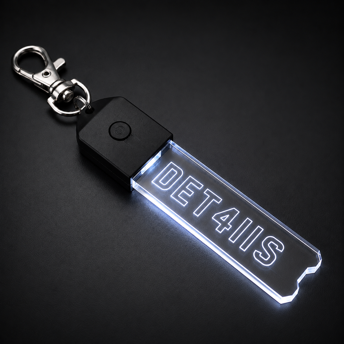 Personalised LED Number Plate Keyring