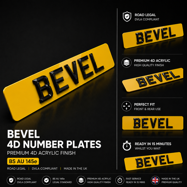 4D GLOSS BEVEL PLATES