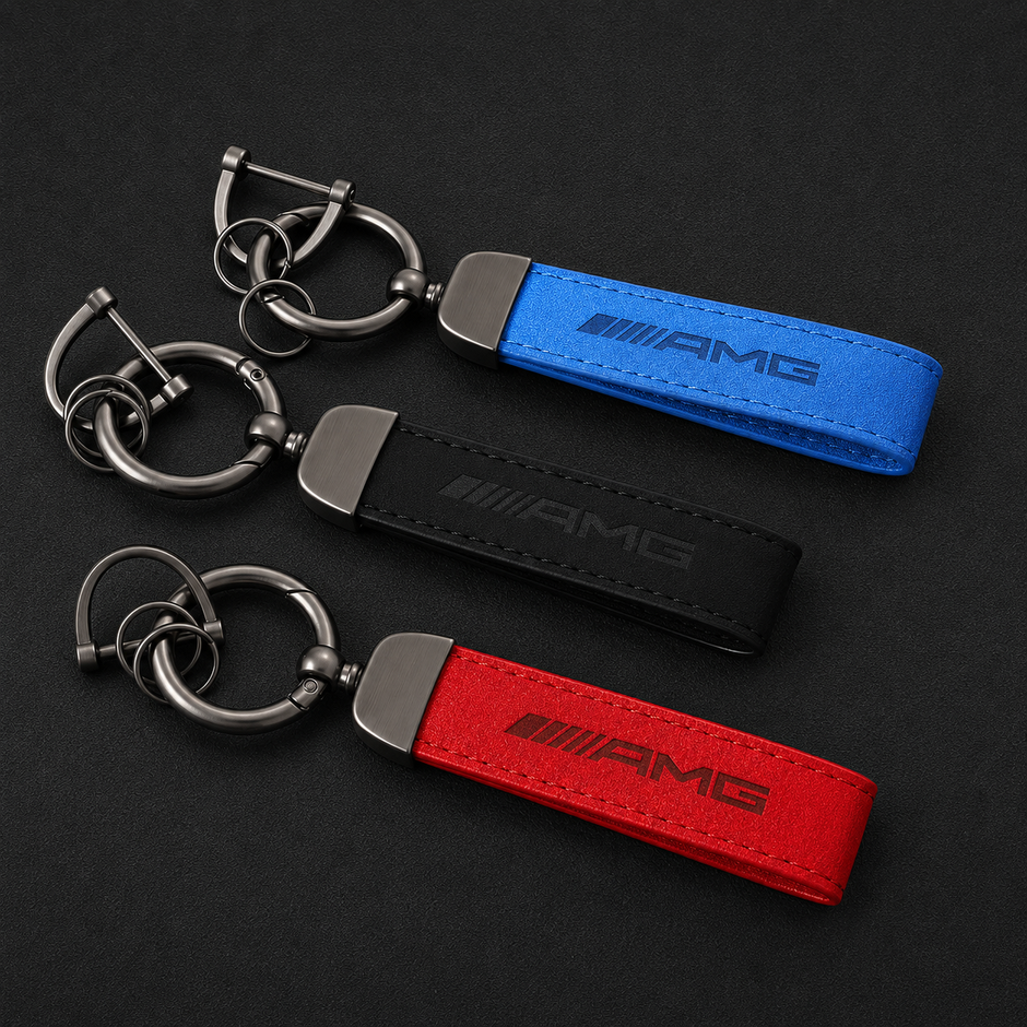 Mercedes AMG Leather Keyring
