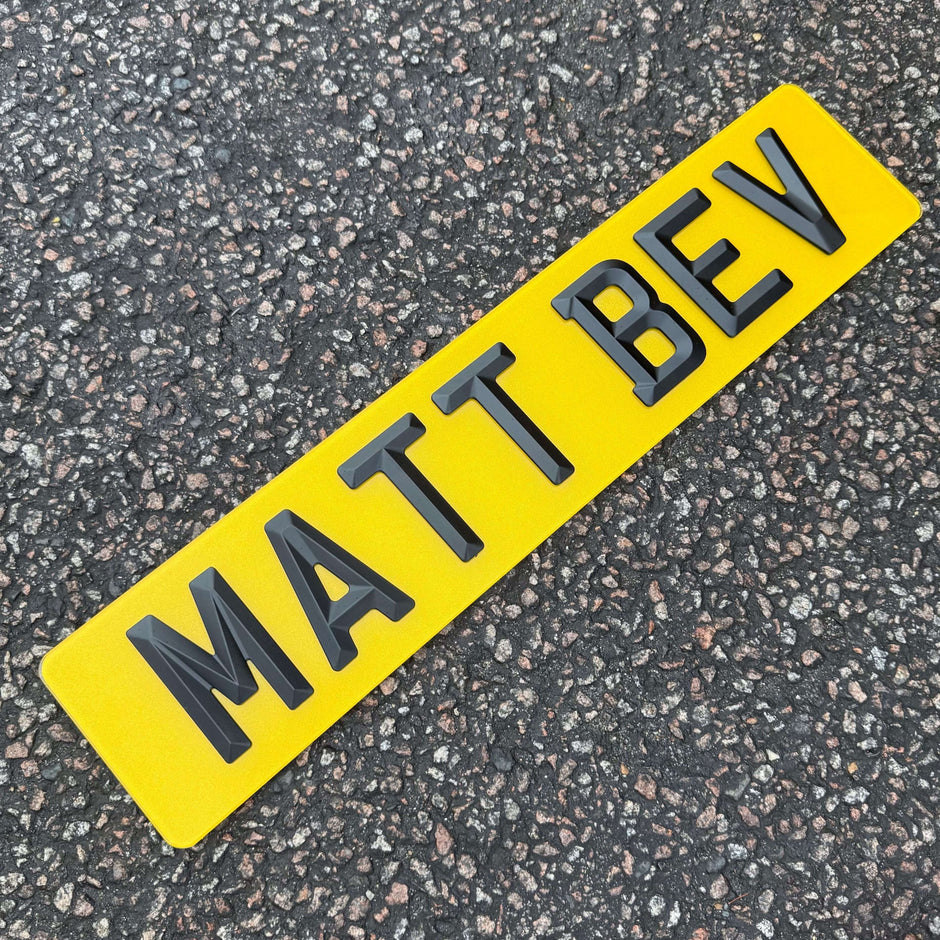 4D MATT BEVEL PLATES