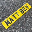 4D MATT BEVEL PLATES