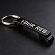 Custom Reg bottle opener keyring